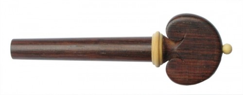 Tempel Heart Viola Peg, Rosewood with Boxwood accents