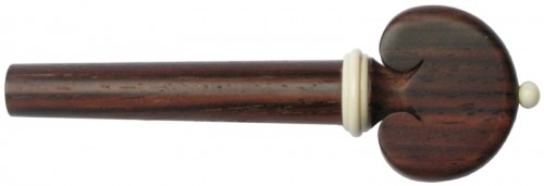 Tempel Heart Viola Peg, Rosewood with Mammoth accents