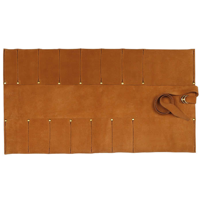 Leather Tool Roll, 12 pockets