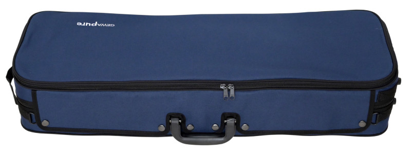 GEWApure Oblong Violin Case, blue, 4/4 size