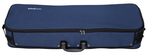 GEWApure Oblong Violin Case, blue, 4/4 size