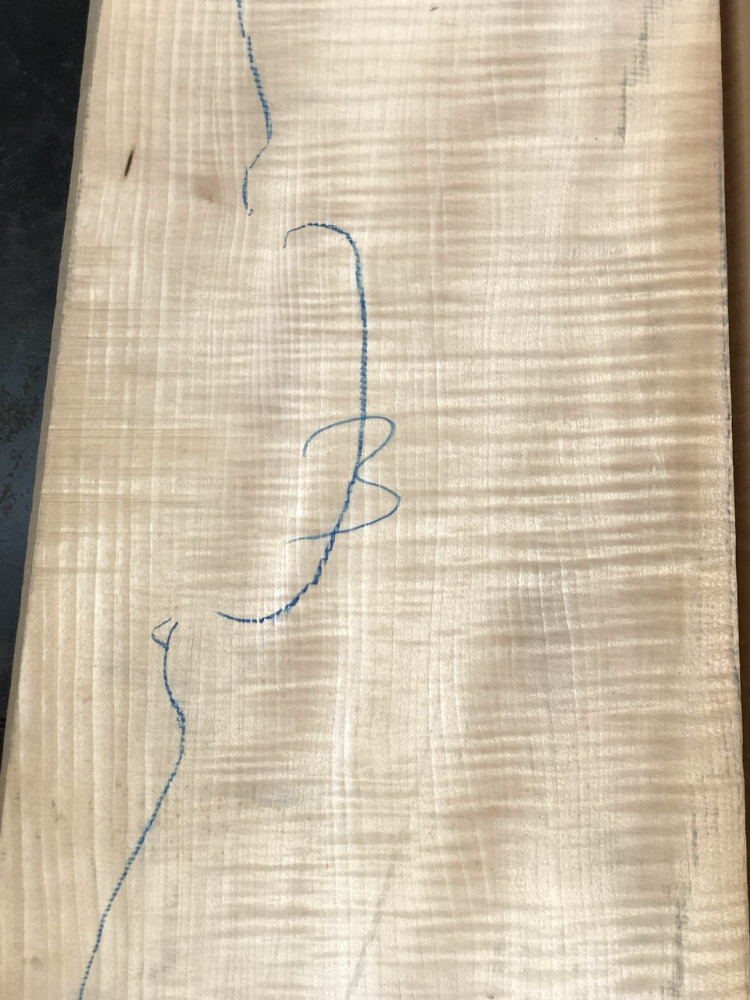 Balkan Maple Cello Back, choice AS PICTURED
