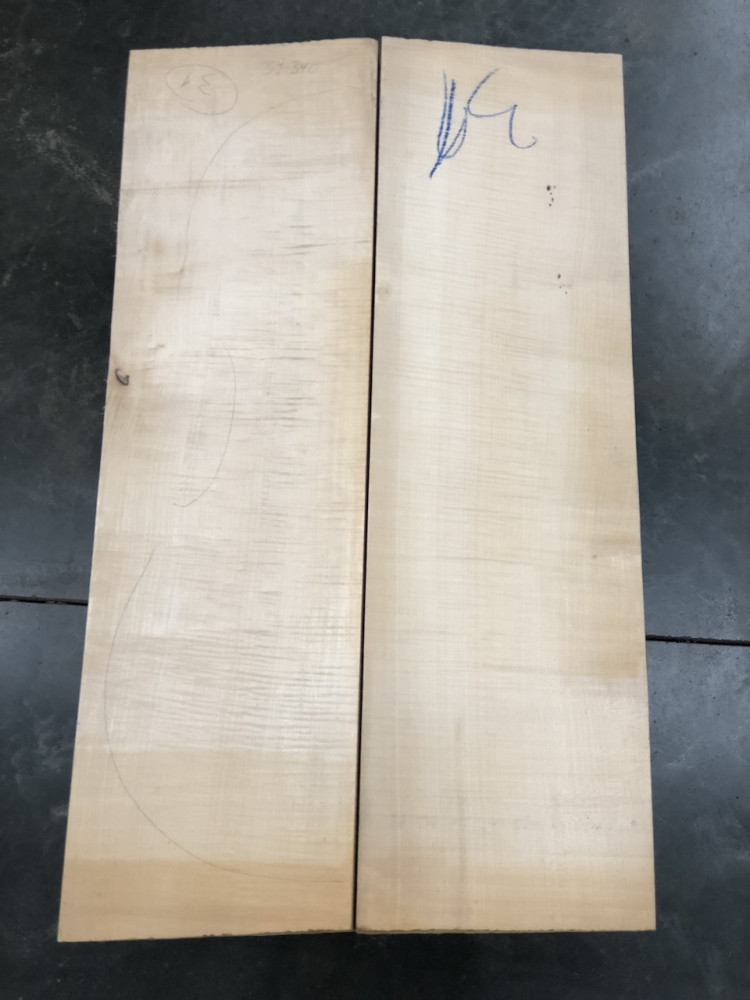 Balkan Maple Cello Back, choice AS PICTURED