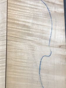 Balkan Maple Cello Back, choice AS PICTURED