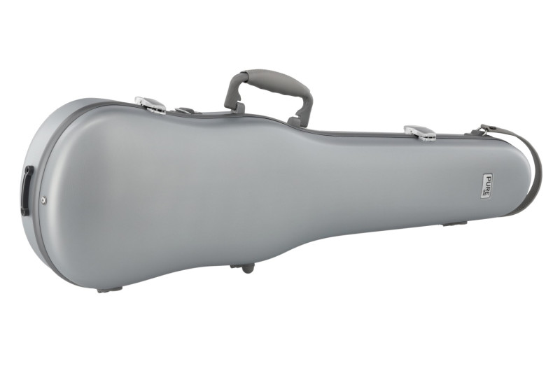 PureFUN  Shaped Violin Case, Silver, 4/4-1/2